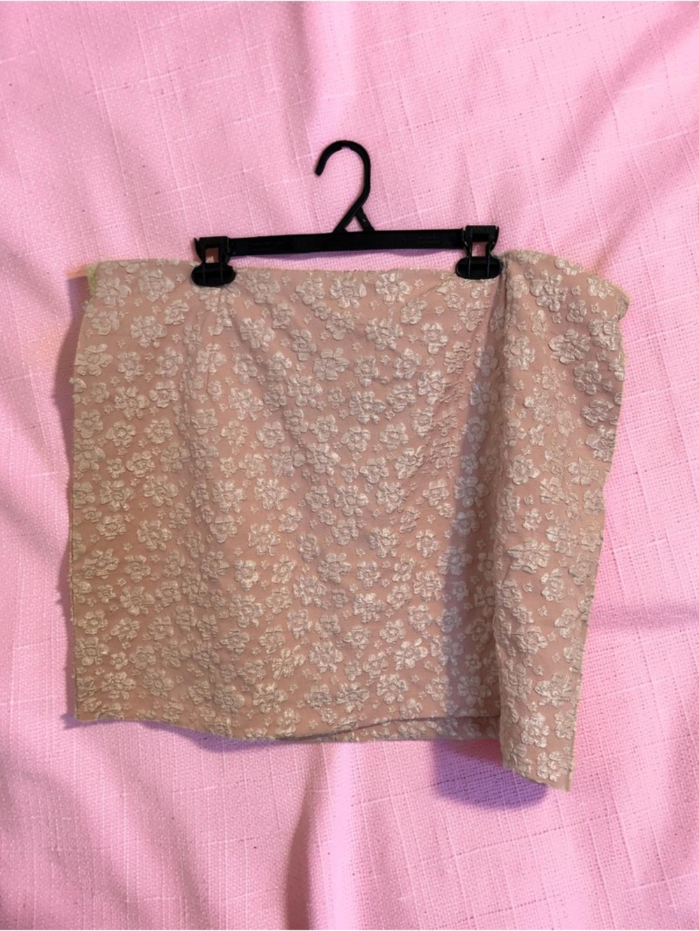 Pink Floral Bodycon Mini Skirt | Fitted Stretch Skirt | Sleek Feminine Style